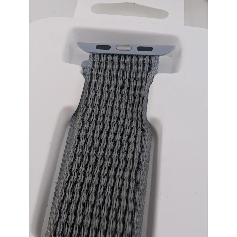 Modal Active Nylon Band Watch Strap for Apple Watch 45mm 44mm 42mm 8 7 6 5 Gray